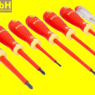Bahco Set VDE Schraubendreher Satz 7-teilig mit Spannungsprüfer 1000V, B220.027